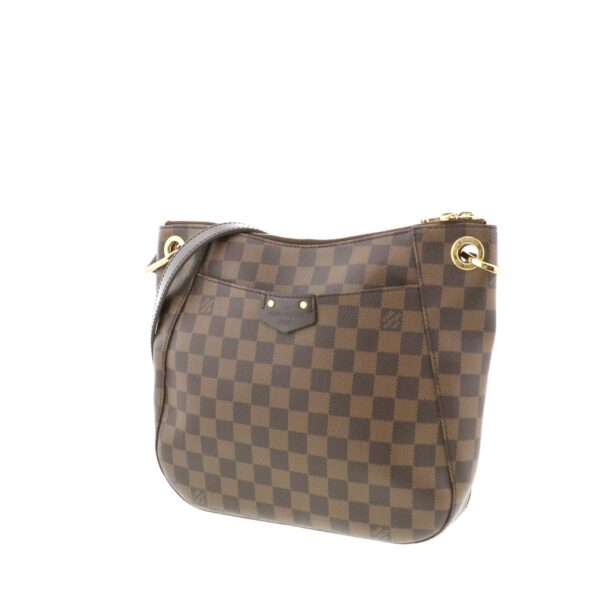 1240004013028 2 Louis Vuitton South Bank Bag Shoulder Bag Damier Ebene Brown