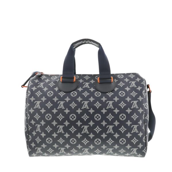 1240004013180 4 Louis Vuitton Speedy Bandolier Bag Bag Monogram Ink Navy