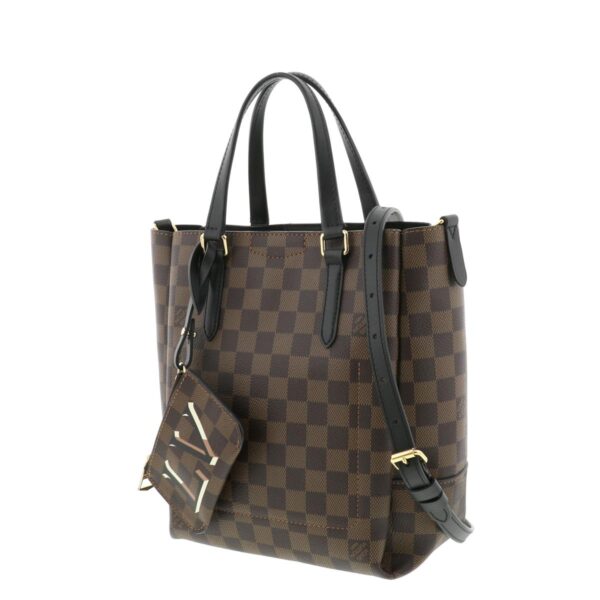 1240004013231 2 Louis Vuitton Belmont NV BB Bag Handbag Damier Ebene Brown