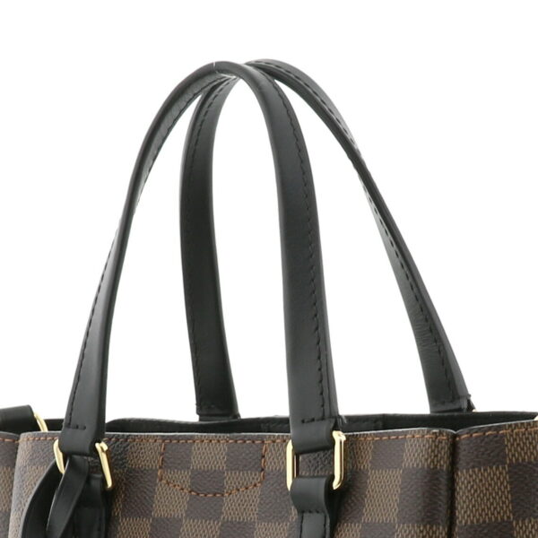 1240004013231 3 Louis Vuitton Belmont NV BB Bag Handbag Damier Ebene Brown