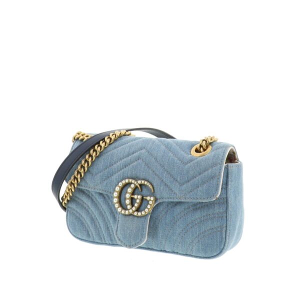 1240004013280 2 Gucci GG Marmont Shoulder Messenger Bag Blue