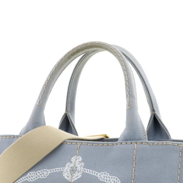 1240004013326 3 Prada Canapa Mini 2way Bag Blue