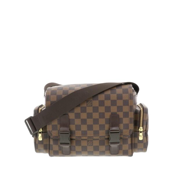 1240004013338 1 Louis Vuitton Reporter Melville Bag Shoulder Bag Damier Ebene Brown