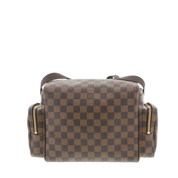 1240004013338 3 Louis Vuitton Reporter Melville Bag Shoulder Bag Damier Ebene Brown