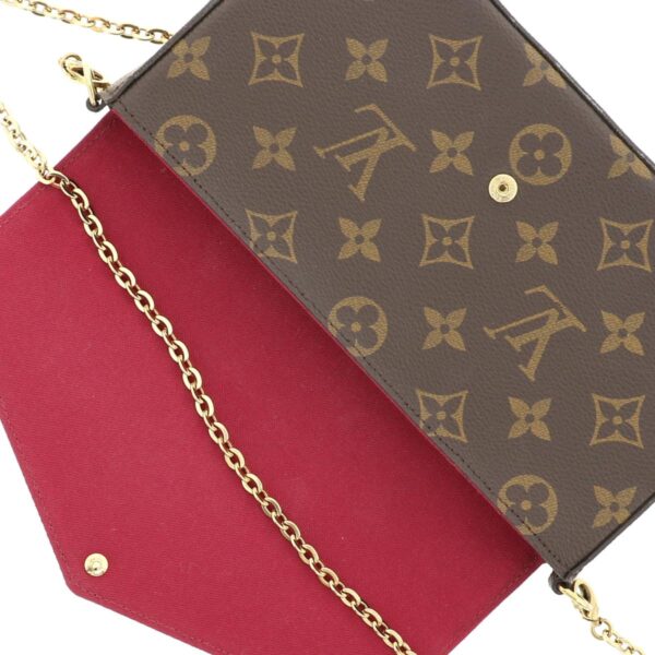 1240004013341 6 Louis Vuitton Pochette Felice Wallet Long Wallet Monogram Fuchsia