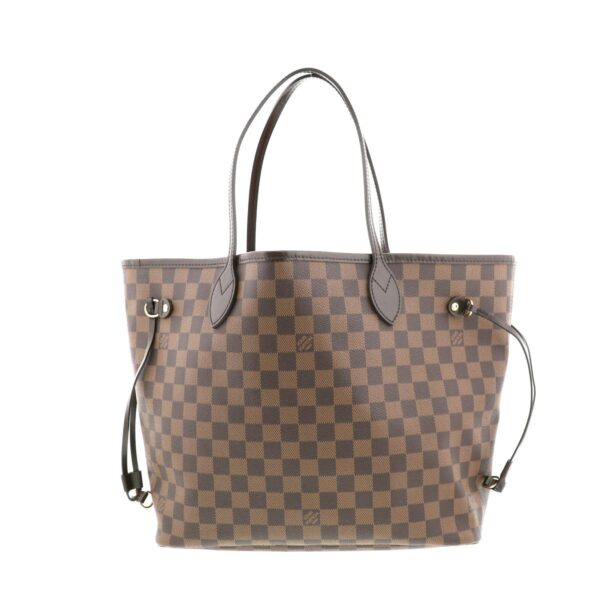 1240004013848 1 Louis Vuitton Fur MM Tote Bag Damier Ebene