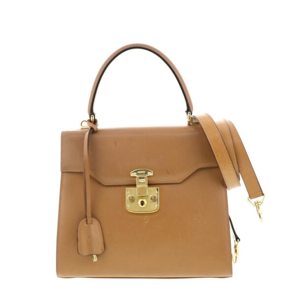 1240004014023 1 Gucci Lady Lock Two Way Handbag Beige