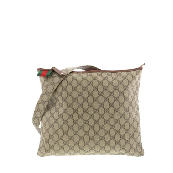 1240004014896 1 Gucci GG Supreme Shoulder Bag Brown