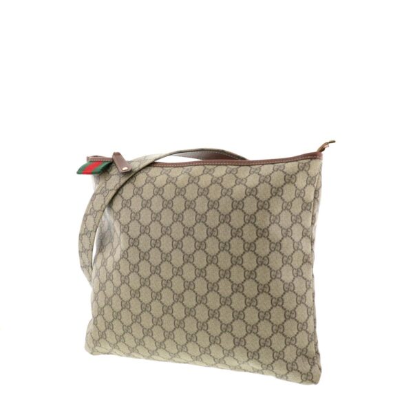 1240004014896 2 Gucci GG Supreme Shoulder Bag Brown