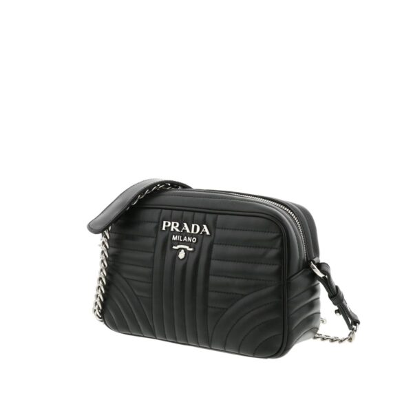 1240004014903 2 Prada Diagram Chain Shoulder Bag Black