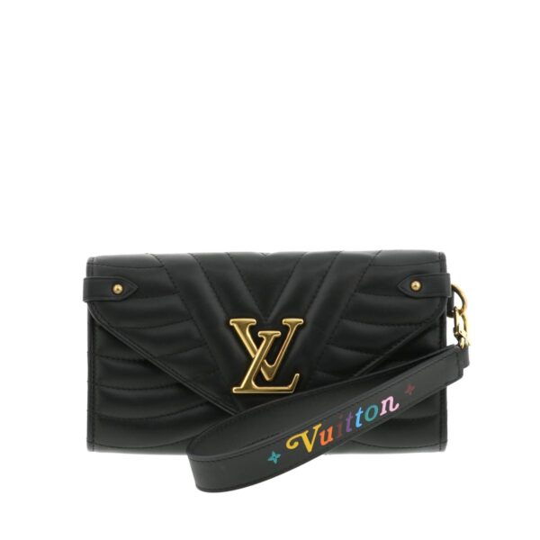 1240004015114 1 Louis Vuitton Wave Long Wallet Black