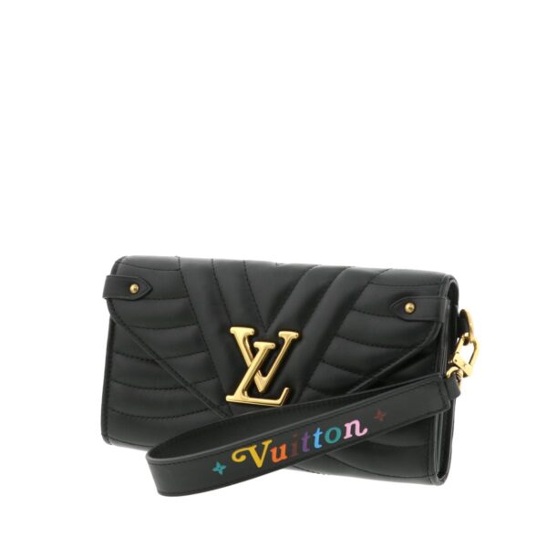 1240004015114 2 Louis Vuitton Wave Long Wallet Black