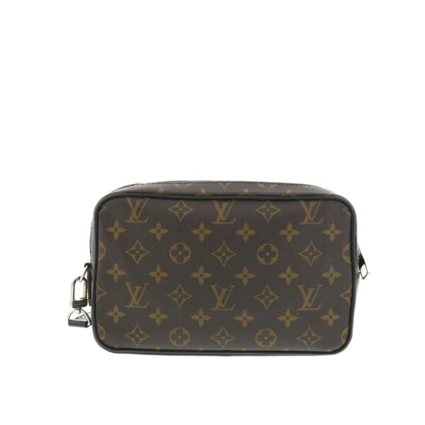 1240004015218 3 Louis Vuitton Pochette Kasai Clutch Bag Monogram Macassar