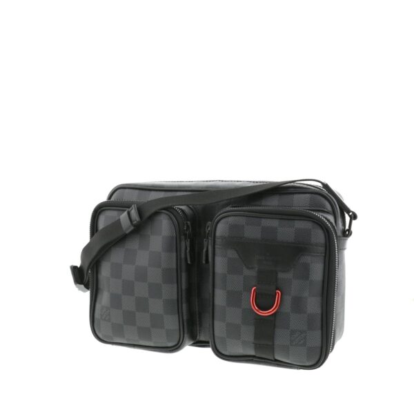 1240004015531 2 Louis Vuitton Utility Messenger Bag Damier Graphite