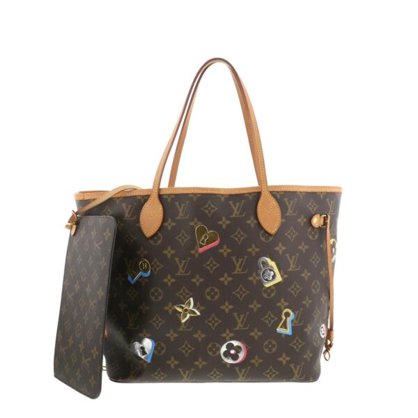 1240004015810 1 Louis Vuitton Neverfull MM Lovelock Tote Bag Monogram