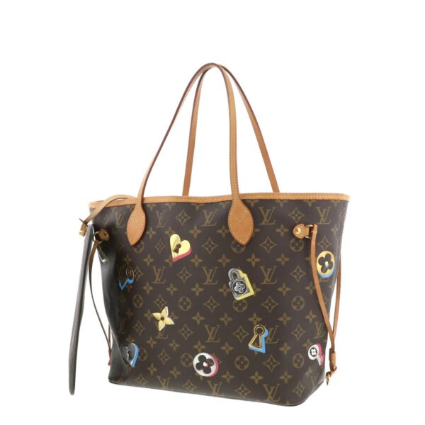 1240004015810 2 Louis Vuitton Neverfull MM Lovelock Tote Bag Monogram