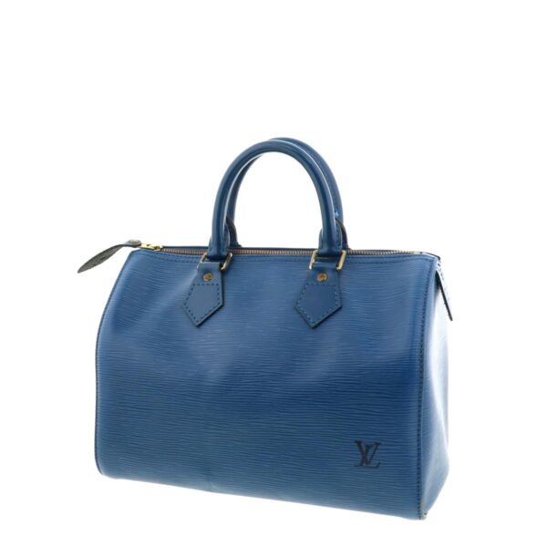 1240004015972 2 Louis Vuitton Speedy 25 Handbag Epi Toledo Blue