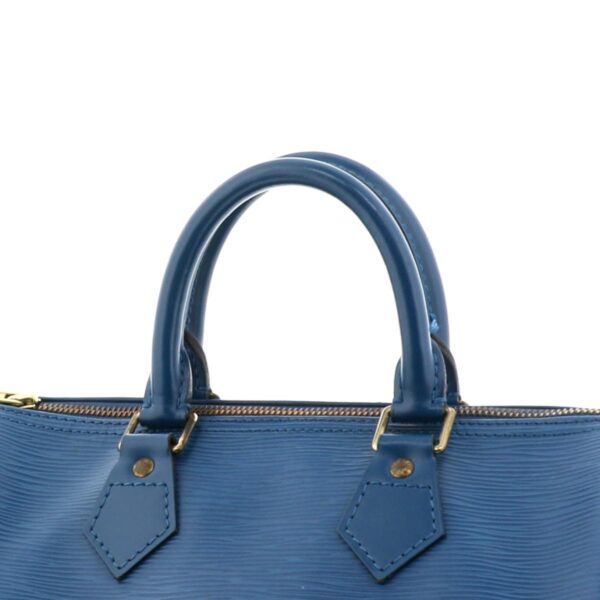 1240004015972 3 Louis Vuitton Speedy 25 Handbag Epi Toledo Blue