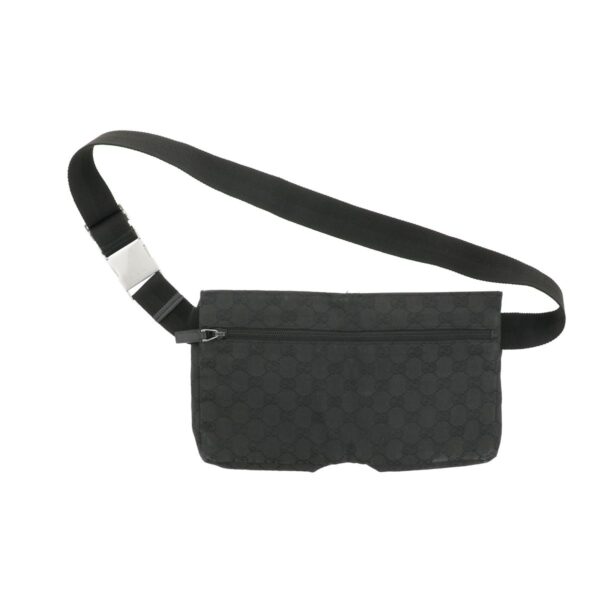 1240004016158 2 Gucci GG Canvas West Bag Waist Bag Black