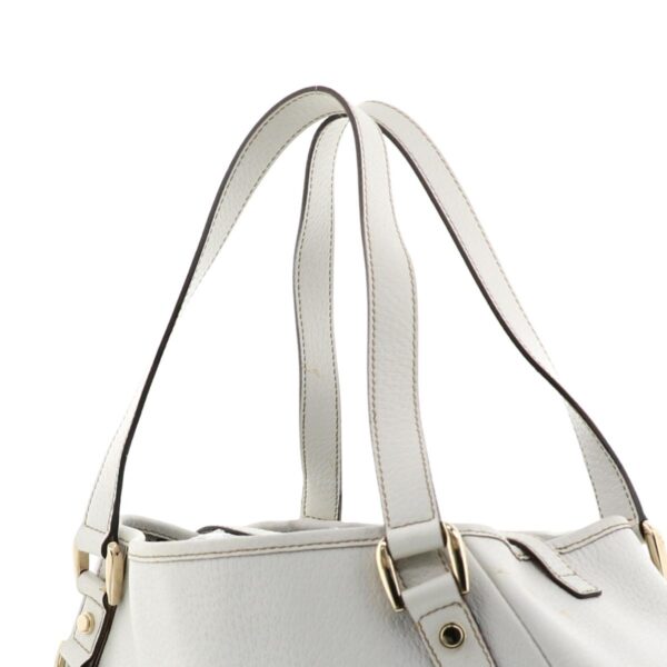 1240004016193 3 Gucci Leather GG Canvas Shoulder Bag White