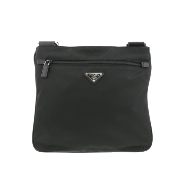 1240004016560 1 Prada Nylon Shoulder Bag Black