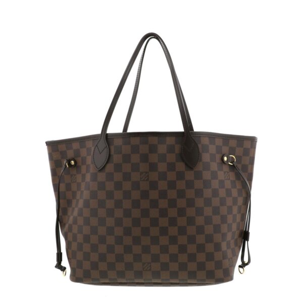 1240004016592 1 Louis Vuitton Neverfull MM Tote Bag Damier Ebene