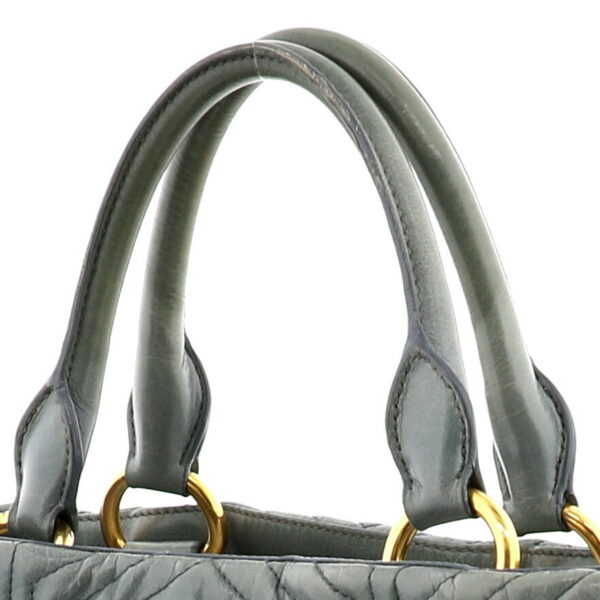 1240004017321 3 Miu Miu 2way Shoulder Bag Gray