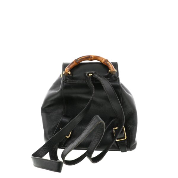 1240004017433 3 Gucci Bamboo Rucksack Black