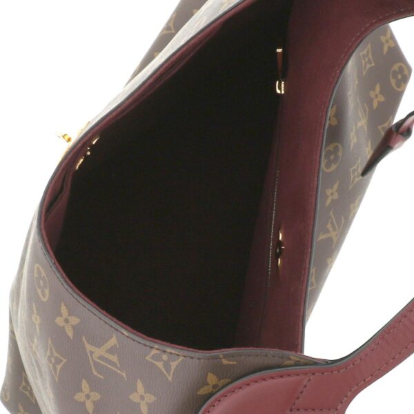 1240004017502 6 Louis Vuitton Flower Hobo Shoulder Bag Monogram Bordeaux