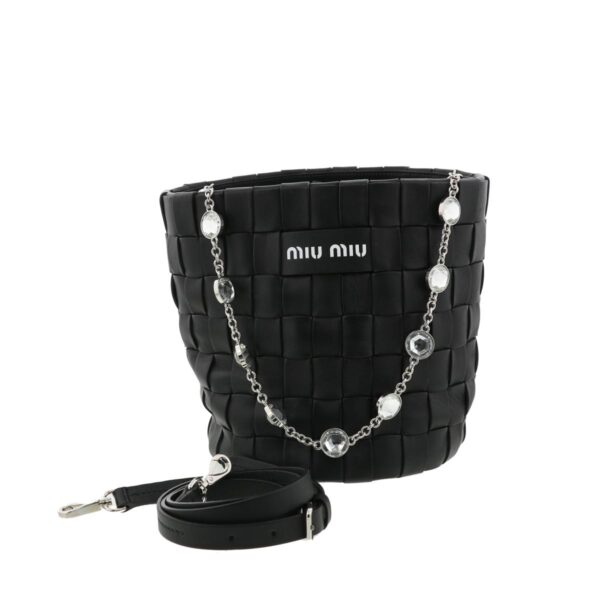 1240004017769 1 Miu Miu Bucket Bag Black