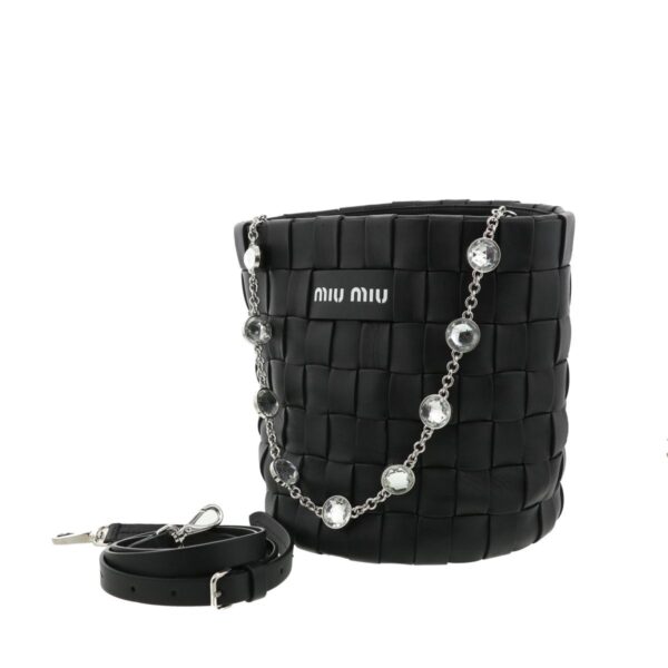 1240004017769 2 Miu Miu Bucket Bag Black