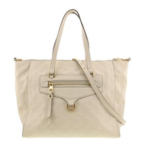 1240004018082 1 Prada Handbag Nylon Leather Cream