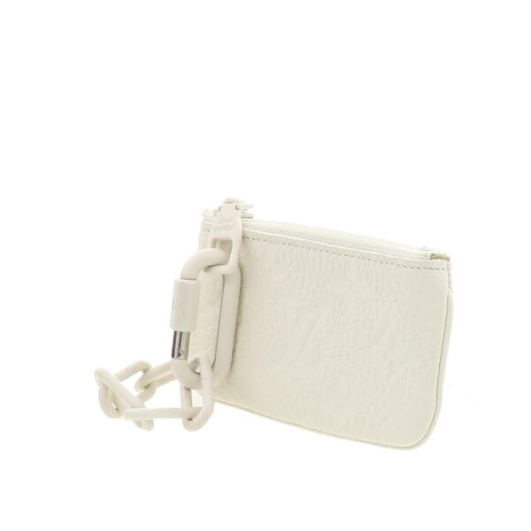 1240004018252 2 Louis Vuitton Pochett Cle Coin Purse Trilon White