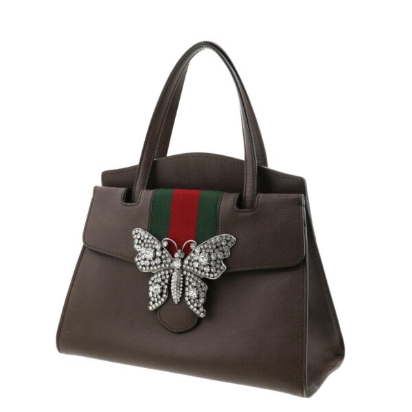 1240004018353 2 Gucci Totem Butterfly 2WAY Handbag Brown