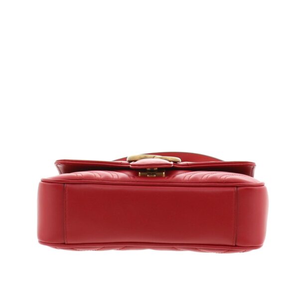 1240004018420 4 Gucci GG Marmont Chain Shoulder Bag Red