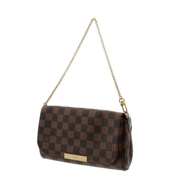 1240004018435 2 Louis Vuitton Favorite PM Shoulder Bag Damier Ebene Brown