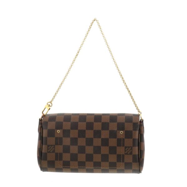 1240004018435 4 Louis Vuitton Favorite PM Shoulder Bag Damier Ebene Brown