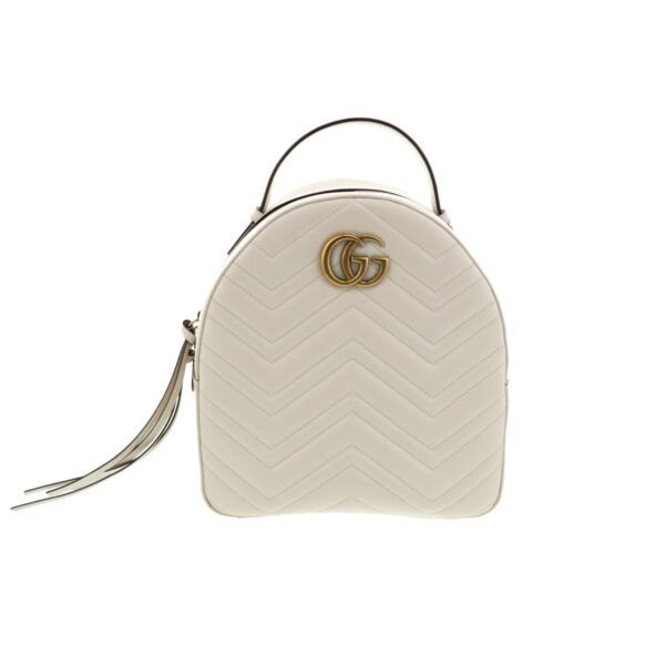 1240004018640 1 Gucci GG Marmont Backpack White