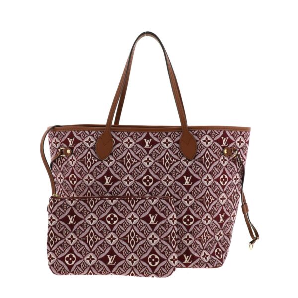 1240004019036 1 Louis Vuitton Neverfull MM Tote Bag Monogram Jacquard Bordeaux