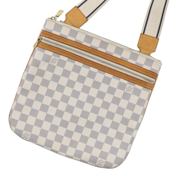 1240004020334 1 Louis Vuitton Pochette Bosshole Shoulder Bag Damier Azur