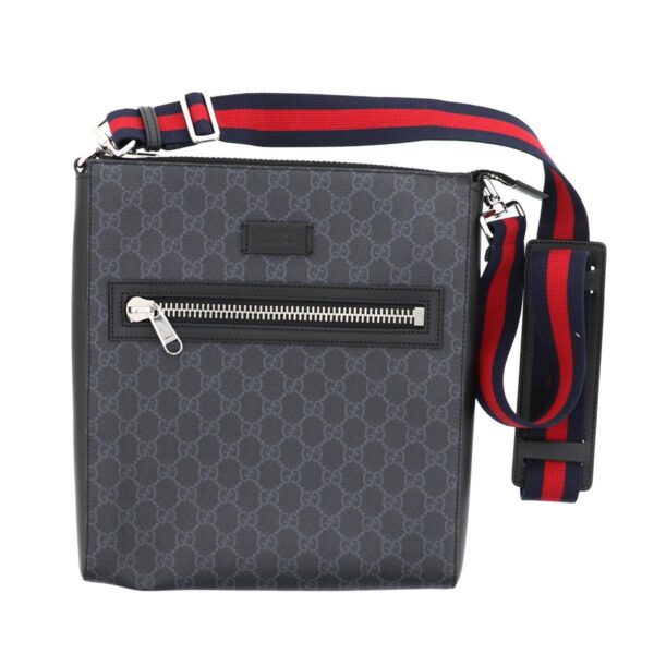 1240004020340 1 Gucci GG Supreme Messenger Bag Black