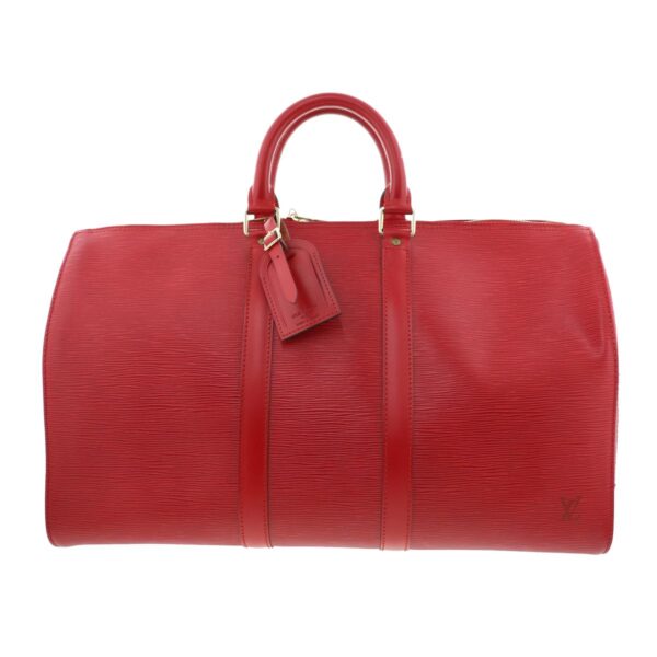 1240004021045 1 Louis Vuitton Keepall 45 Bag Bag Epi Castillian Red