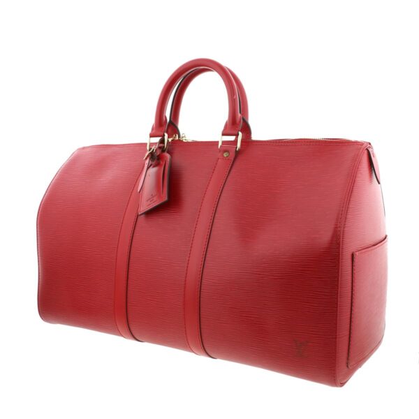 1240004021045 2 Louis Vuitton Keepall 45 Bag Bag Epi Castillian Red