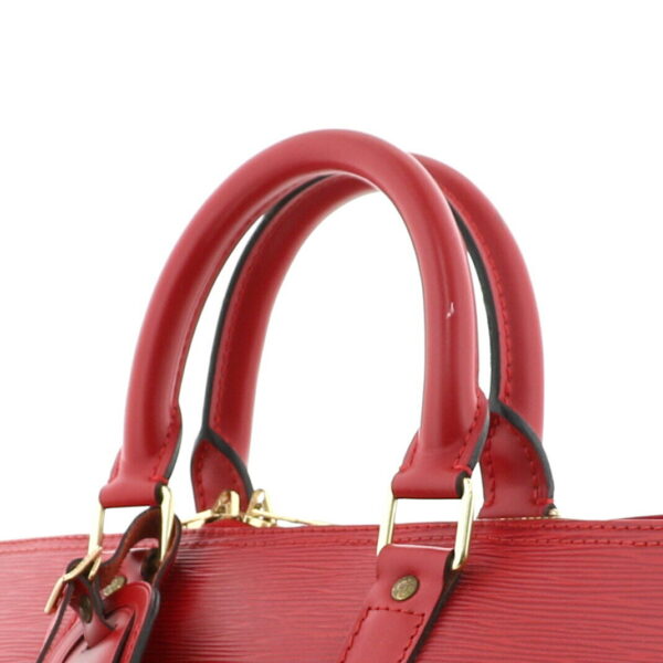 1240004021045 3 Louis Vuitton Keepall 45 Bag Bag Epi Castillian Red