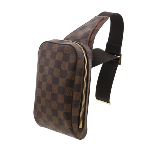 1240004021401 2 Louis Vuitton Jeronimos Bag Waist Body Bag Damier Ebene Brown