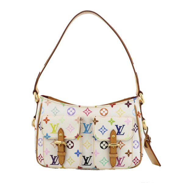 1240004021435 1 Louis Vuitton Lodge PM Bag Shoulder Messenger Bag Monogram Multicolor White