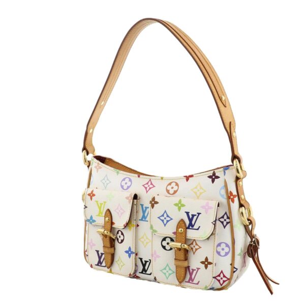 1240004021435 2 Louis Vuitton Lodge PM Bag Shoulder Messenger Bag Monogram Multicolor White