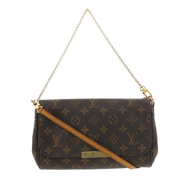 1240004021531 1 Louis Vuitton Favorite MM Shoulder Messenger Bag Monogram Brown