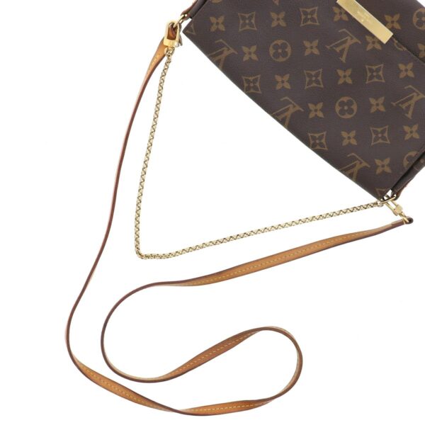 1240004021531 5 Louis Vuitton Favorite MM Shoulder Messenger Bag Monogram Brown