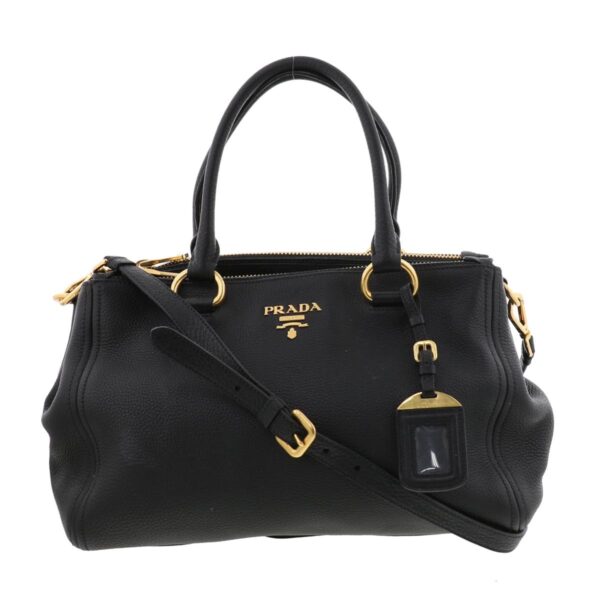 1240004021745 1 Prada 2way Shoulder Bag Black